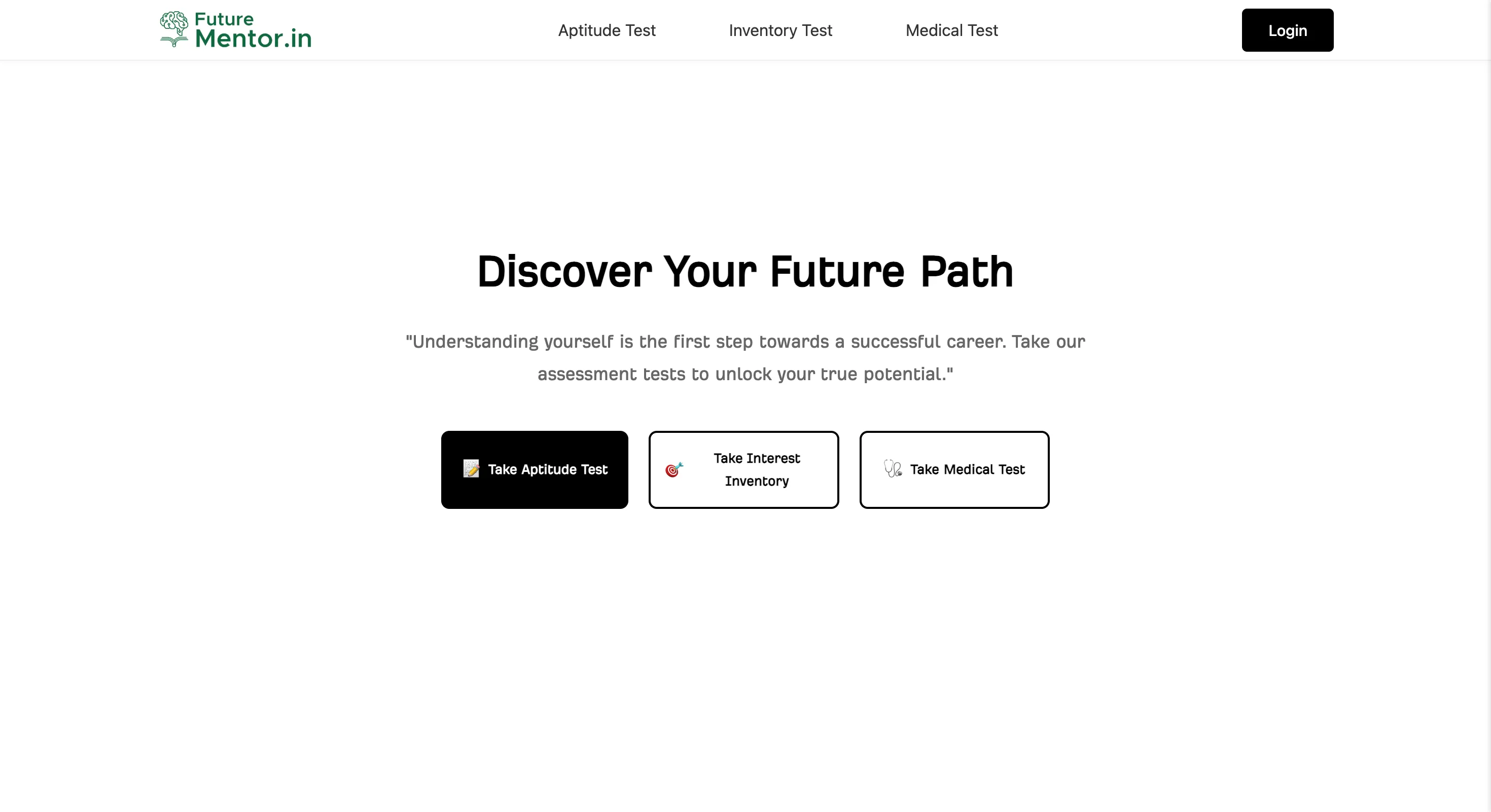 Career assessment web application built for FutureTech by Grovix