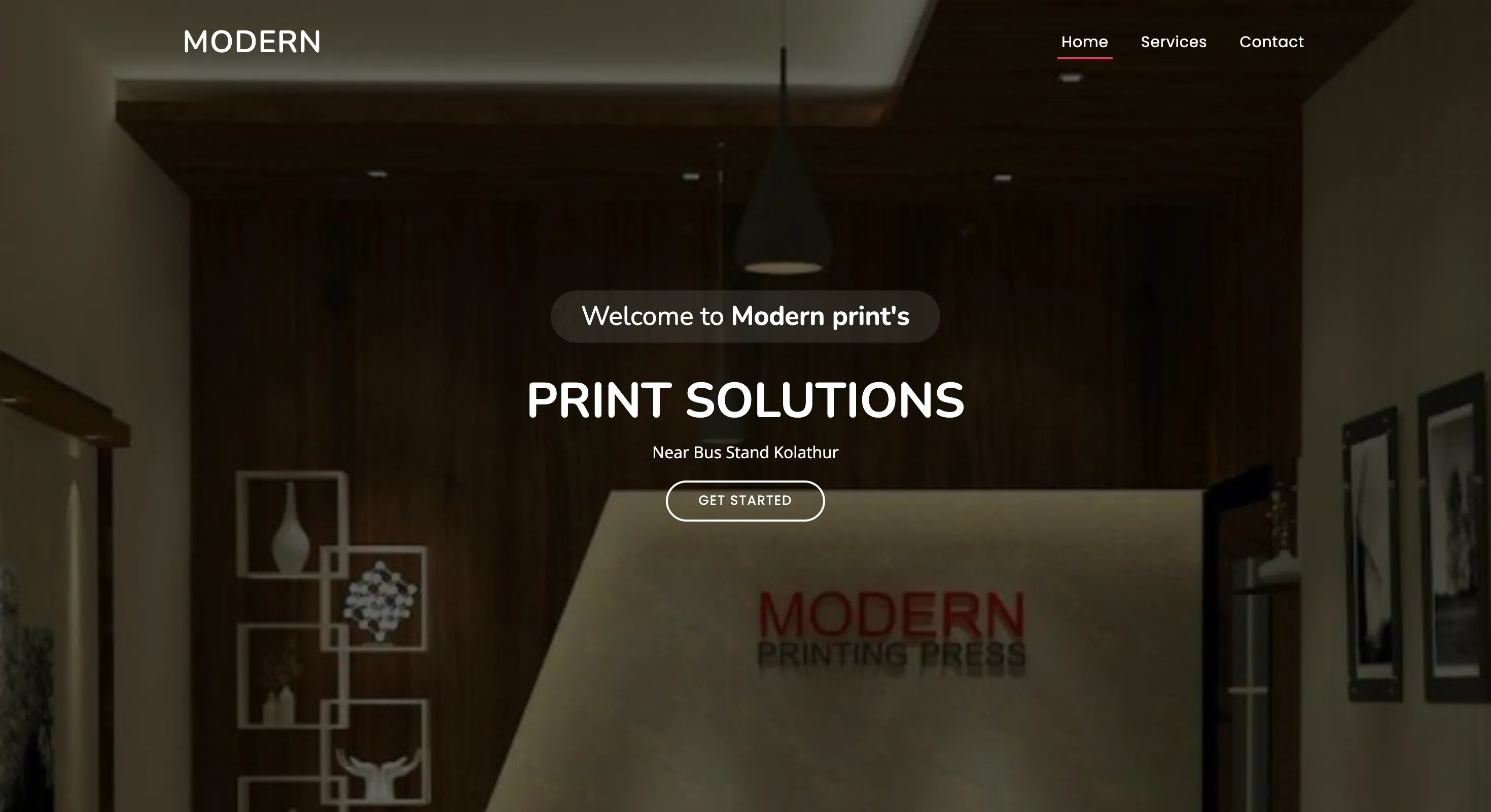 Printing and graphic design studio website built by Grovix